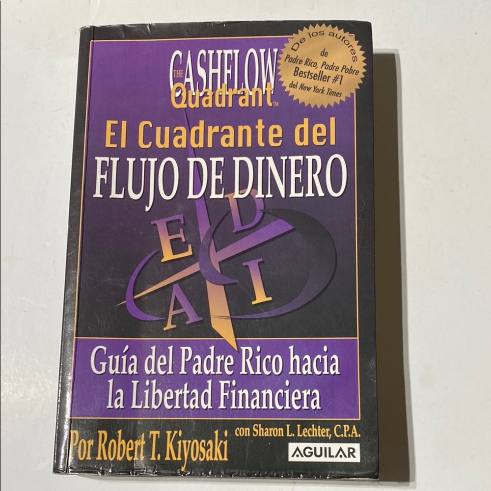 El Cuadrante del Flujo de Dinero Book - Black and Purple